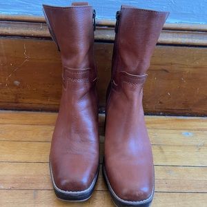 Brown leather Franco Sarto boots women’s 7.5